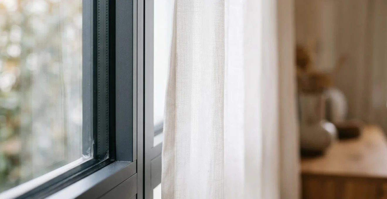 Fenêtre moderne étanche avec joint d'isolation performant assurant une protection thermique optimale sur le long terme