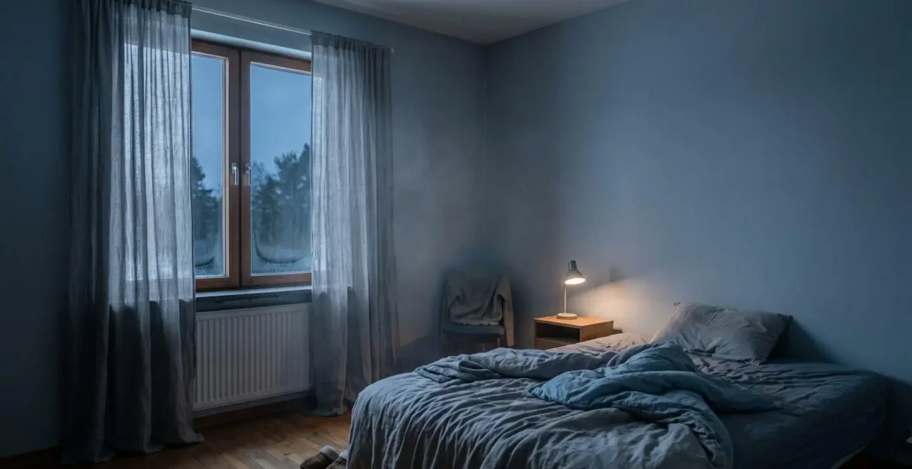 Une fenêtre mal isolée créant des nuisances nocturnes dans une chambre à coucher
