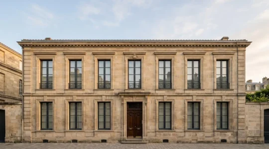 Façade élégante d'une maison bourgeoise avec fenêtres rénovées respectant l'architecture d'origine
