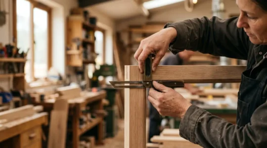 Travaux de menuiserie professionnelle illustrant la difference entre artisan qualifie et bricoleur