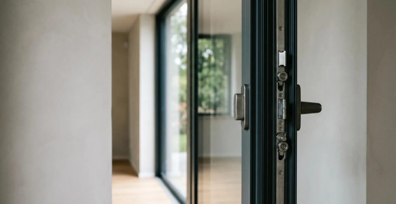 Système de verrouillage multipoints sur fenêtre moderne garantissant la sécurité du domicile
